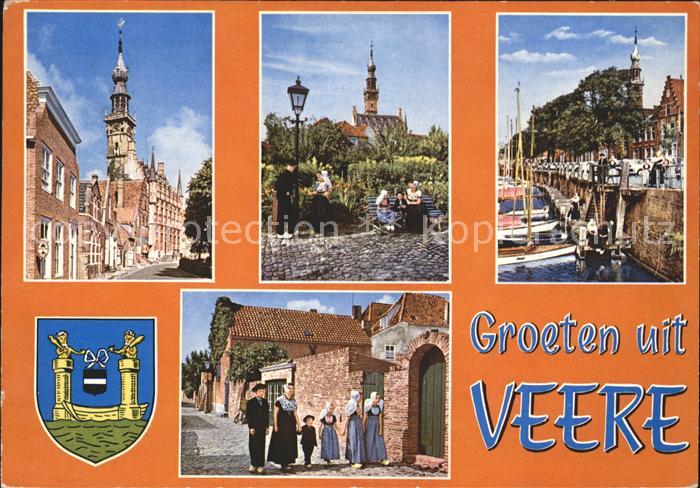 Veere Hafen Kirche Trachten