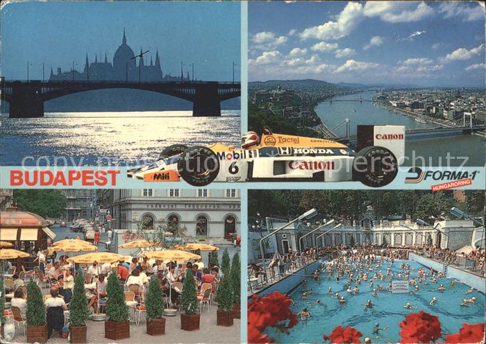 Budapest Forma 1 Bruecke Schwimmbad