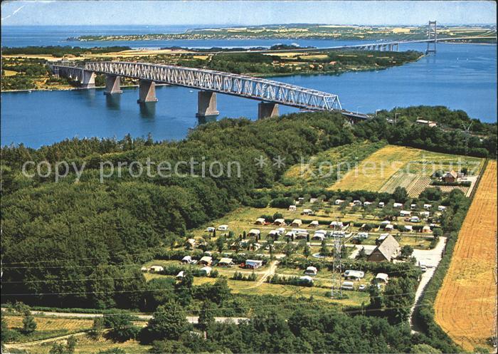 Lillebaeltsbroen Hindsgavi Camping Fliegeraufnahme