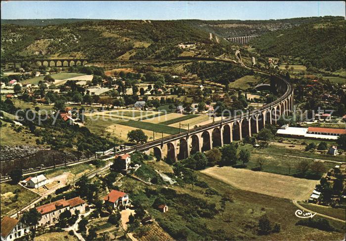 Souillac Fliegeraufnahme Les Viaducs