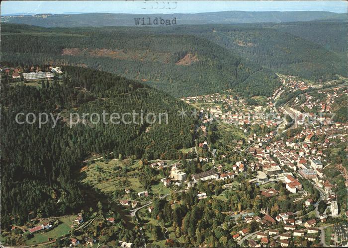 Wildbad Schwarzwald Thermalbad Sommerberg Fliegeraufnahme