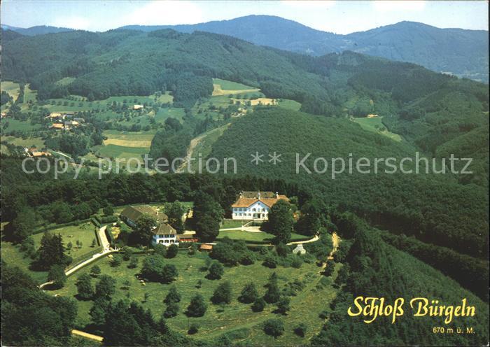 Schloss Buergeln Fliegeraufnahme