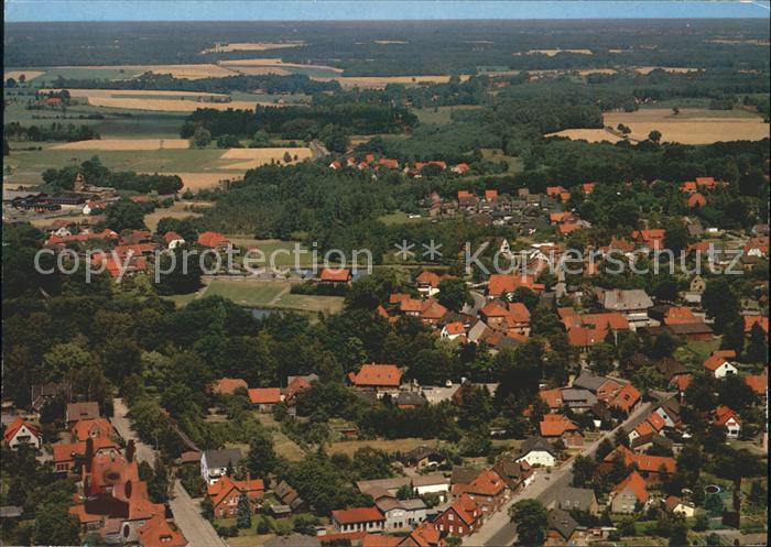 Lueneburger Heide Dorfmark Fliegeraufnahme