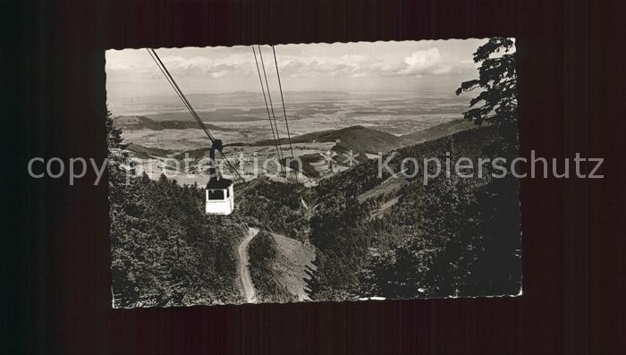 Seilbahn Schauinsland Rheintal Freiburg im Breis