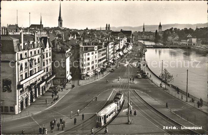 Strassenbahn Zuerich Limmatquai