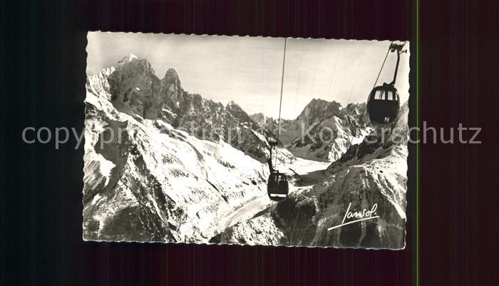 Seilbahn Index Verte Dru Mer de Glace Grande Jorasses