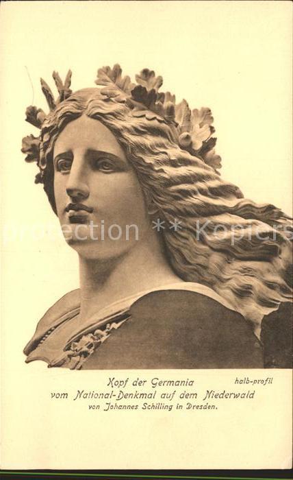 GERMANIA Politik Deutschland Kopf National-Denkmal Niederwald