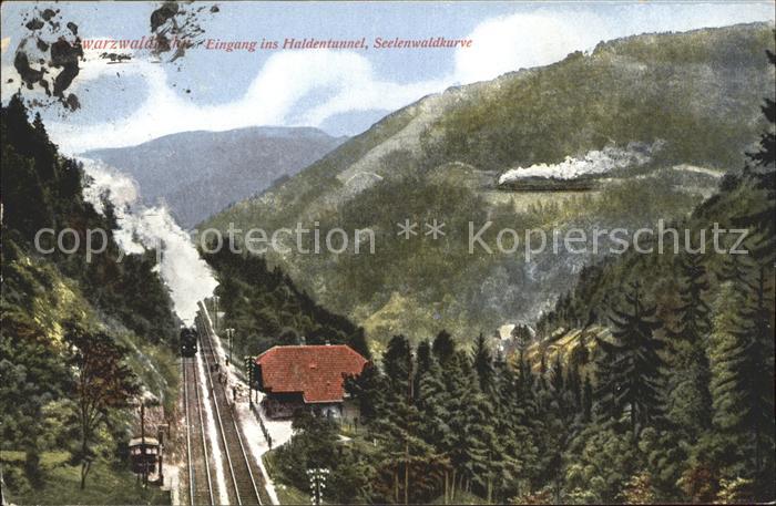 Eisenbahn Schwarzwaldbahn Haldentunnel Seelenwaldkurve