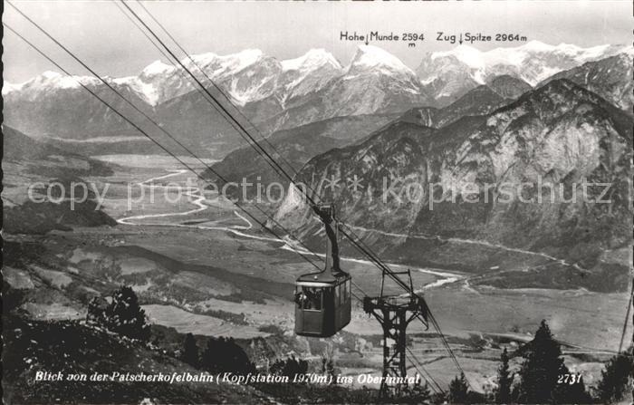 Seilbahn Patscherkofel Oberinntal Hohe Munde Zugspitze