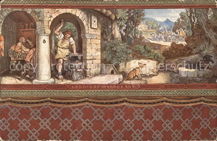 Schwind Moritz von Landgraf werde hart Wartburg Landgrafenzimmer