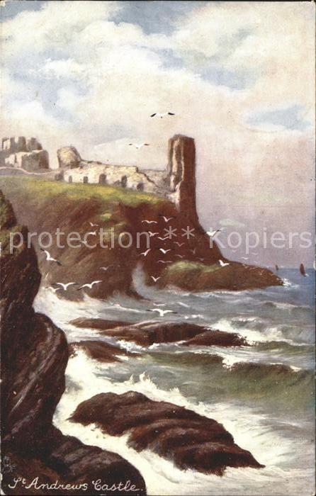 Verlag Tucks Oilette Nr. 7147 St. Andreas Castle Scotland