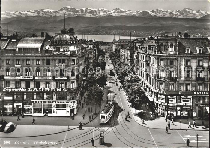 Strassenbahn Zuerich Bahnhofstrasse
