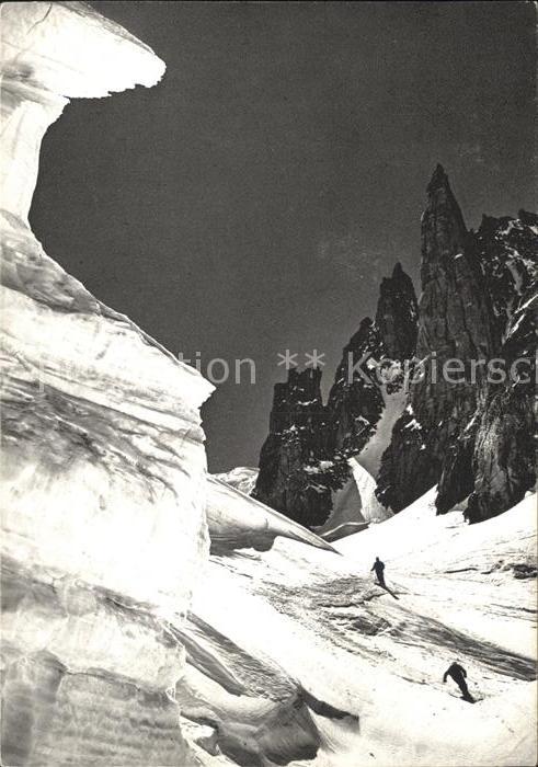 Skifahren Randonnee Vallee Blanche