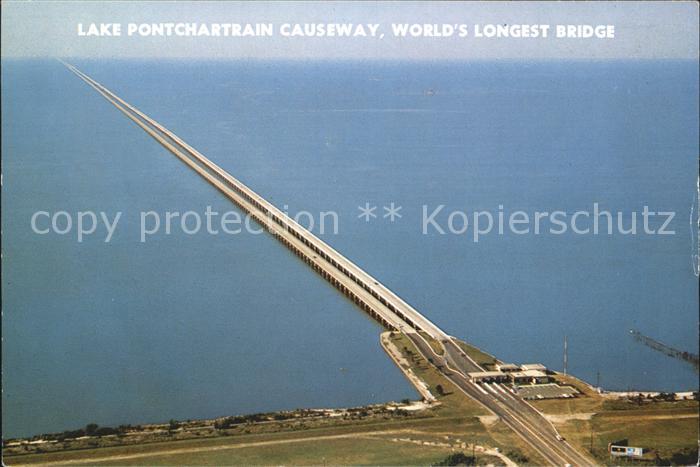 Bruecken Bauwerke Lake Pontchartrain Causeway New Orleans