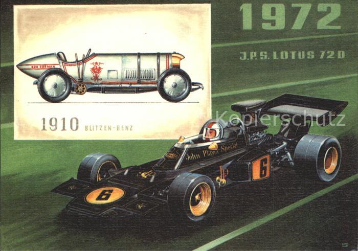 Autorennen Formel 1 J.P.S. Lotus 720 1910 Blitzen-Benz