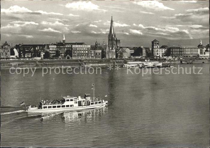Motorschiffe Duesseldorf Rheinpartie