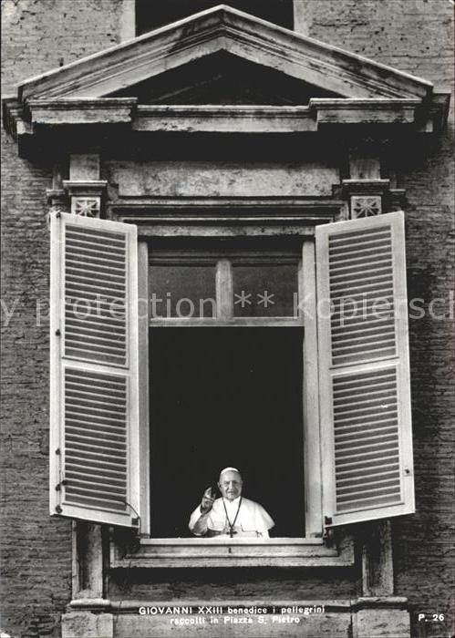 Papst Giovanni XXIII Segen Piazza S. Pietro