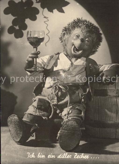 Mecki Nr. 8 Ich bin ein stiller Zecher Wein Trauben Weinfass