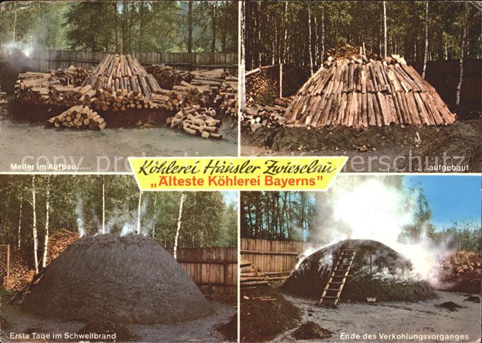 Koehlerei Häusler Zwieselau Meiler Schwellbrand V