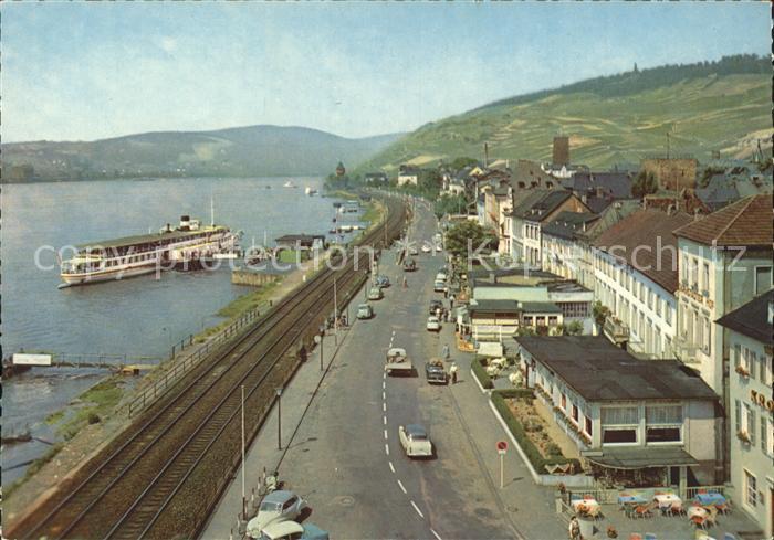 Dampfer Seitenrad Ruedesheim am Rhein Rheinstrasse