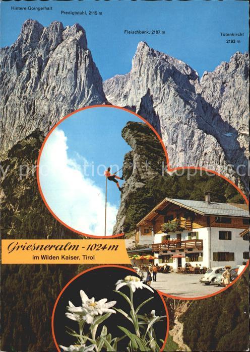 Bergsteigen Klettern Predigtstuhl Fleischbank Griesneralm Wilder Kaiser Edelweis
