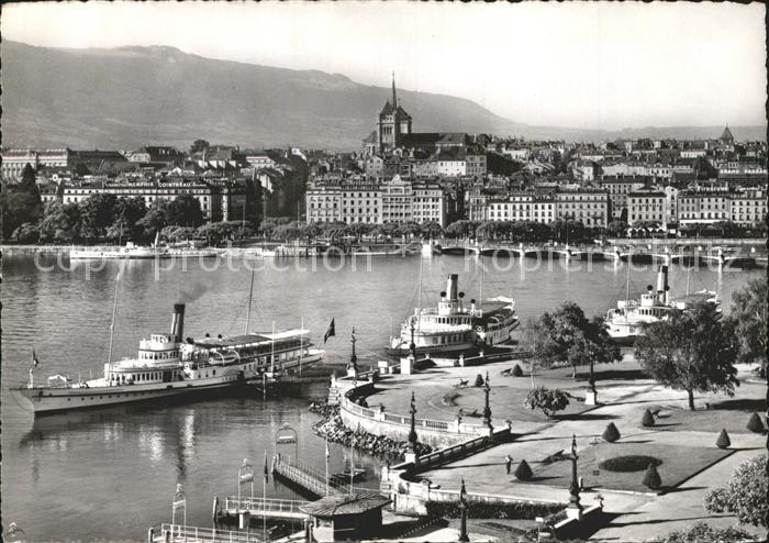 Dampfer Seitenrad Italie Geneve