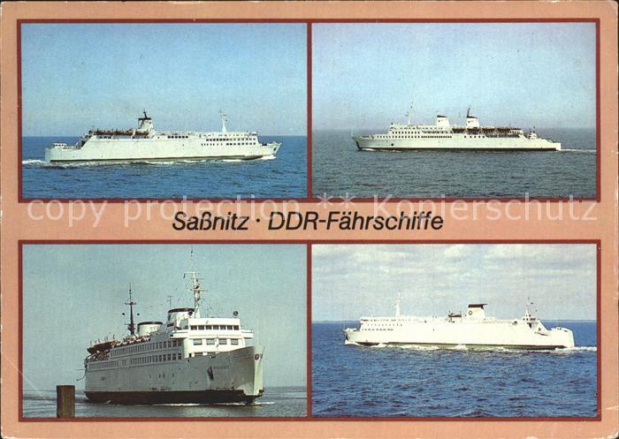 Faehre Ferry Bac Traghetto-- DDR-Faehrschiffe Sassnitz Ruegen Warnemuende Rostoc