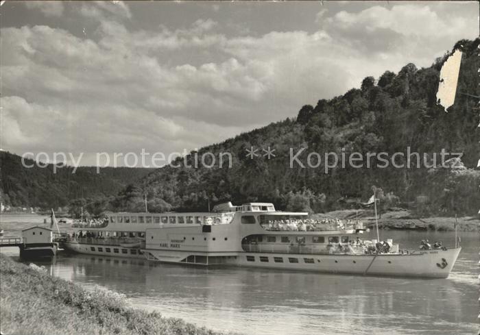 Motorschiffe MS Karl Marx Schmilka Weiße Flotte Dres