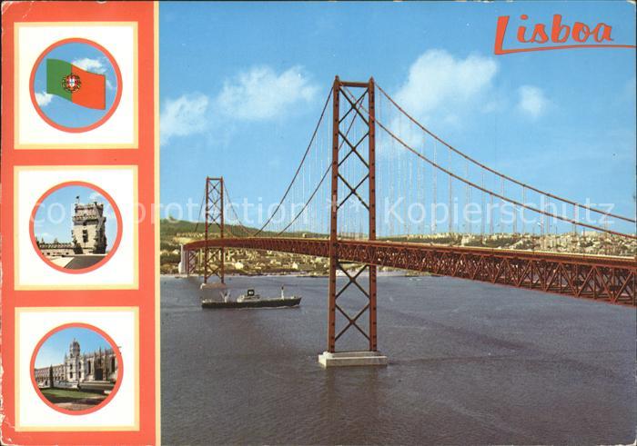 Bruecken Bauwerke Lisboa Ponte sobre o Tejo