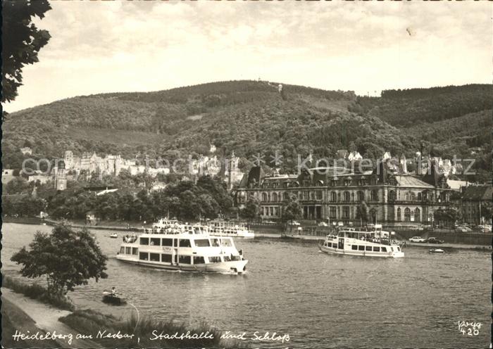 Motorschiffe Heidelberg Stadthalle Schloss Foto-Pogg-Nr. 420