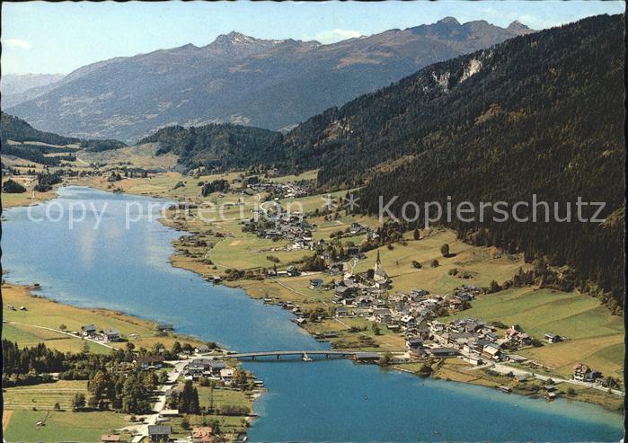 Weissensee Kaernten Weissensee Bruecke, Gebirge