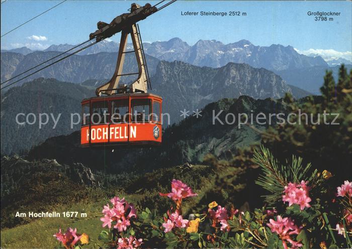 Hochfelln Bergen Bayerische Alpen Talstation der Hochfelln Kabinen Seilbahn bis
