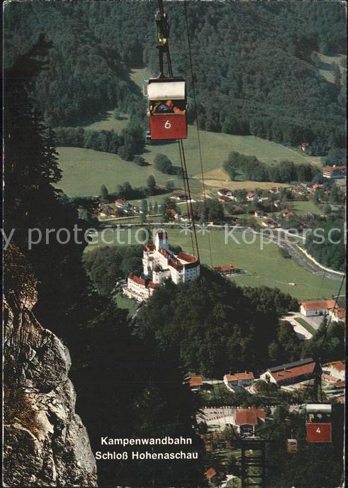 Aschau Chiemgau Kampenwand-Seilbahn Schloss Hohenaschau