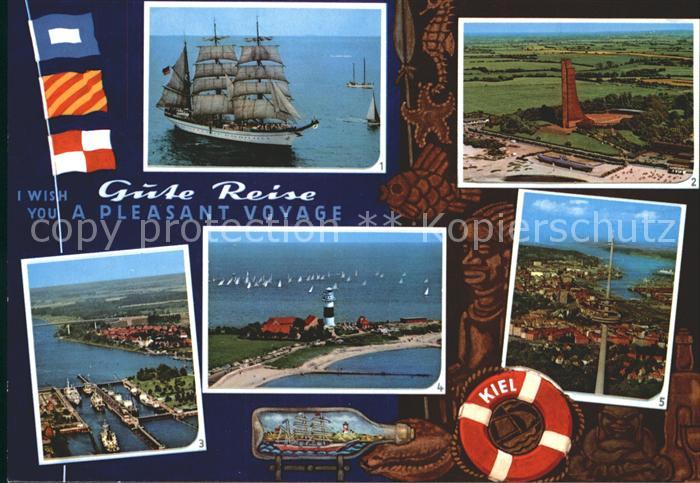 KIEL  CITY Segelschulschiff Gorch Fock Marine Ehrenmal Laboe, Buelker Leuchtturm