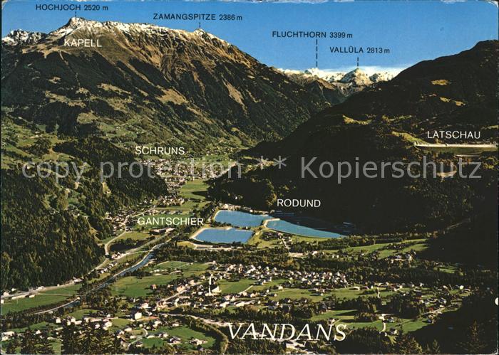 Vandans Vorarlberg Rodund Latschau Schruns Gantschier