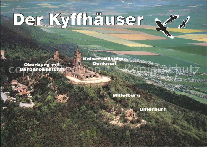 Kyffhaeuser Kaiser-Wilhelm-Denkmal Oberburg mit Barbarossaturm