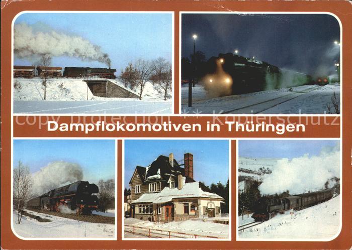 Eisenbahn Dampflokomotive Thueringen Triptis Bahnhof Weida Viadukt Lichte