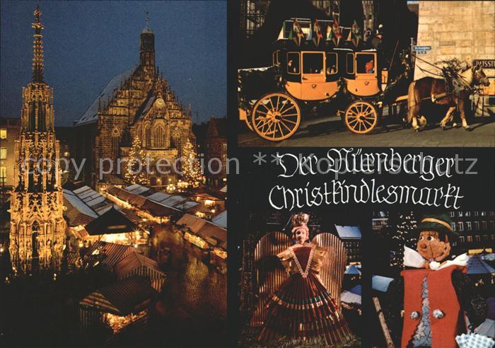 NueRNBERG CITY Christkindlesmarkt Pferdekutsche