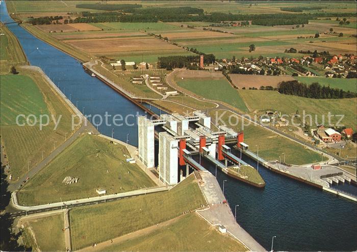 Scharnebeck Lueneburg Schiffshebewerk Fliegeraufnahme