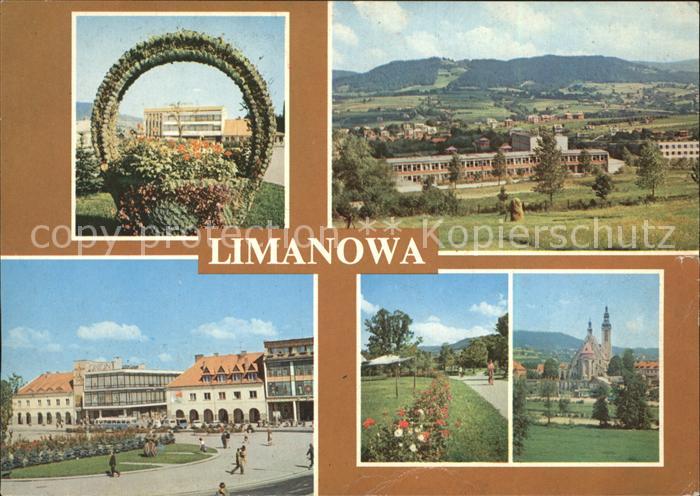 Limanowa Restauracja Mysliwska Krajobraz Rynek Fragment parku