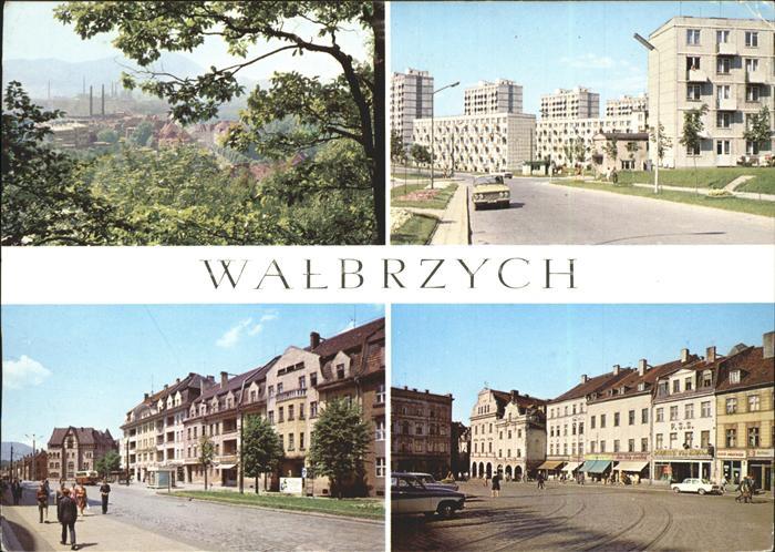 Walbrzych Waldenburg Widok ogolny Aleja Wyzwolenia Ulica Wladyslawa Broniewskieg