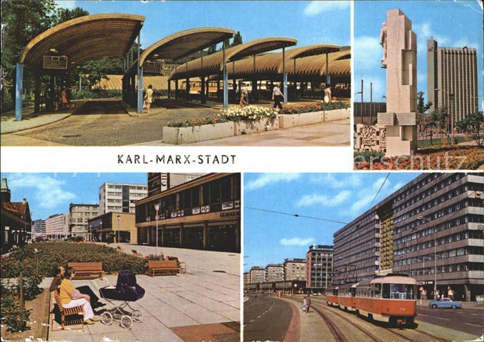 Karl-Marx-Stadt CHEMNITZ Karl-Marx-Allee Interhotel Kongress Ensemble-Lobgedicht