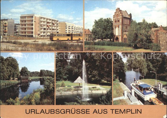 Templin Ringstrasse Stadtmauer Prenzlauer Tor Schleuse Buergerpark
