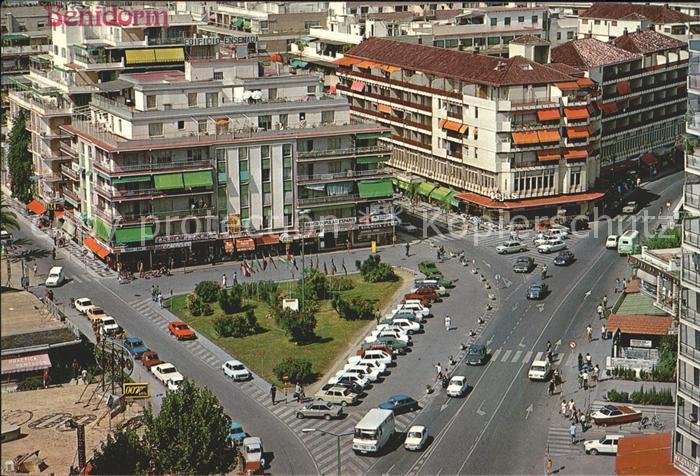 Benidorm Plaza Hispanidad Fliegeraufnahme