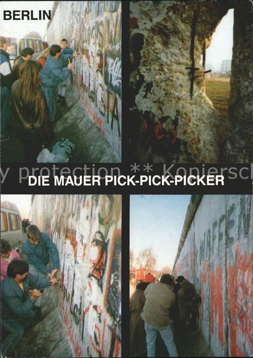 Berliner Mauer Berlin Wall Mauer Pick-Pick-Picker