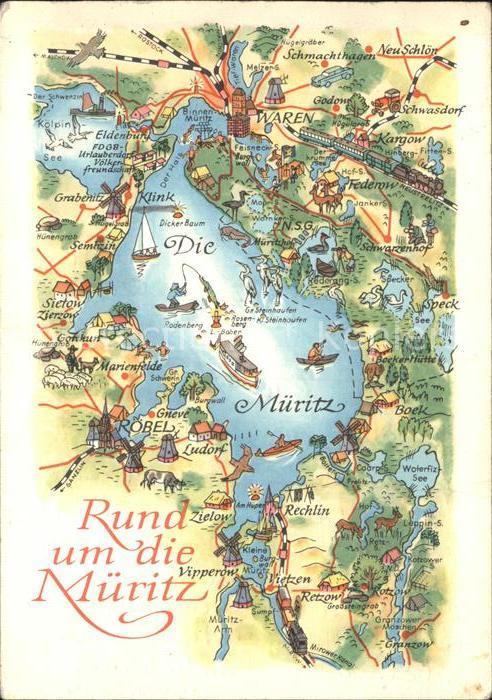 Mueritz Landkarte Rechlin Roebel Boek Sembzin