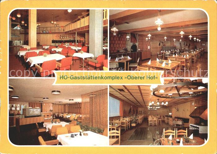 Oberhof Thueringen HO Gaststaettenkomplex Oberer Hof