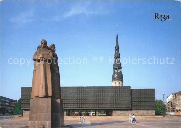 Riga Lettland Statue Museum Latvian