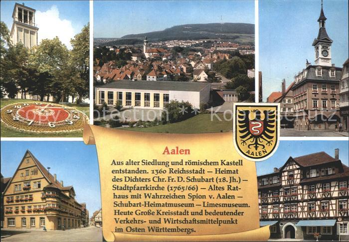 Aalen Stadtpfarrkirche Altes Rathaus mit Spion