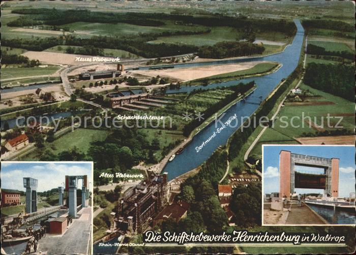 Henrichenburg Schiffshebewerk Fliegeraufnahme